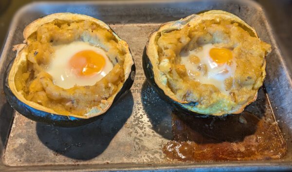 A Eilir Nested Egg after oven, Order of Bards, Ovates & Druids.